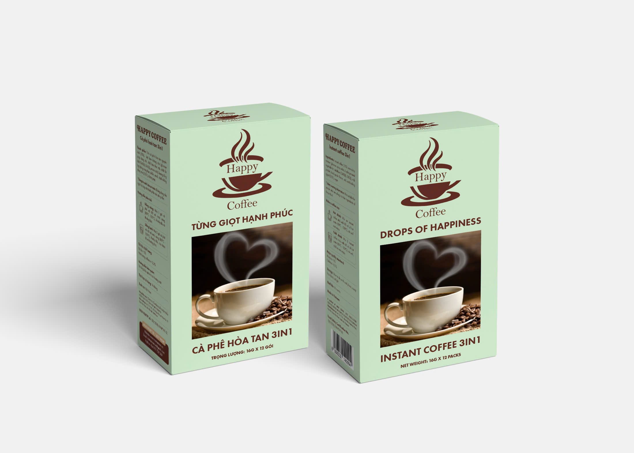 Cà phê 3in1 Happy Coffee (Trắng) Cà phê 3in1 Happy Coffee (Trắng)