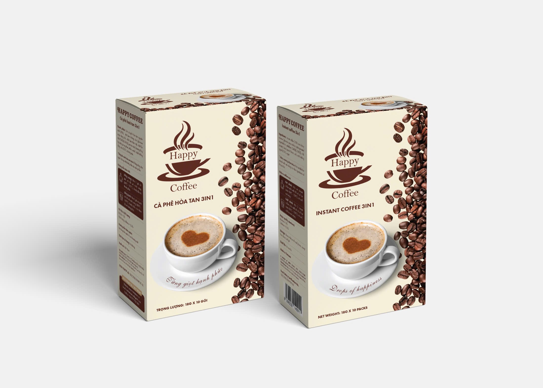 Cà phê 3in1 Happy Coffee (Trắng) Cà phê 3in1 Happy Coffee (Trắng)